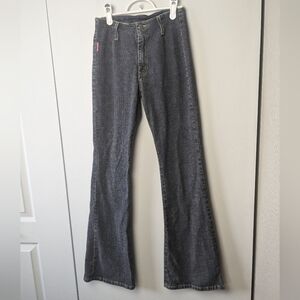 Y2K 2000' Flare Jeans Size 24 High Waist Brand New Time  Stretch Material